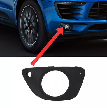 2015 - 2018 Porsche Macan Front Bumper Right Fog Light Lamp Bezel 95B807796B - German Auto Body Parts | Gab Parts