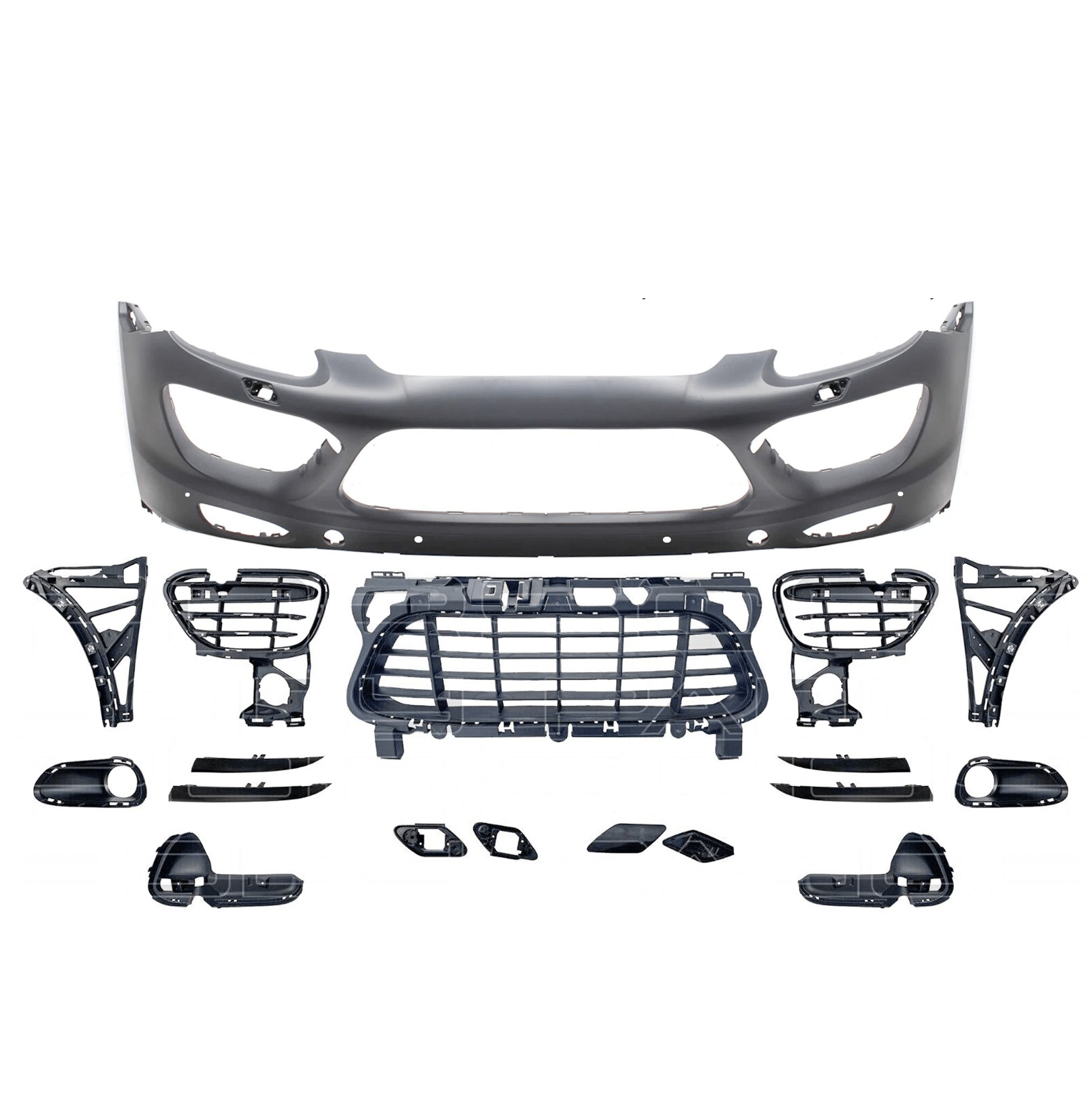 Front Bumper Cover Set Assembly Body Kit Fits Porsche Cayenne GTS TURBO 2011 - 2014 958 92A 95850522160G2L - German Auto Body Parts | Gab Parts