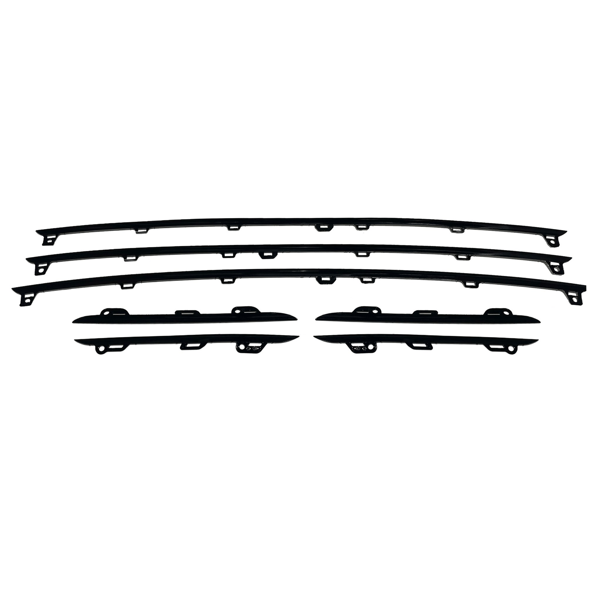 Porsche Cayenne 2019 - 23 Grill Molding Trim Kit Set Gloss Black S Base Coupe W/O Turbo - German Auto Body Parts | Gab Parts