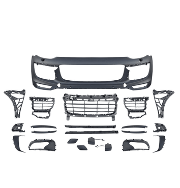 Porsche Cayenne GTS TURBO 2015 - 2018 Front Bumper Cover Set Assembly Body Kit 95850521763G2X - German Auto Body Parts | Gab Parts