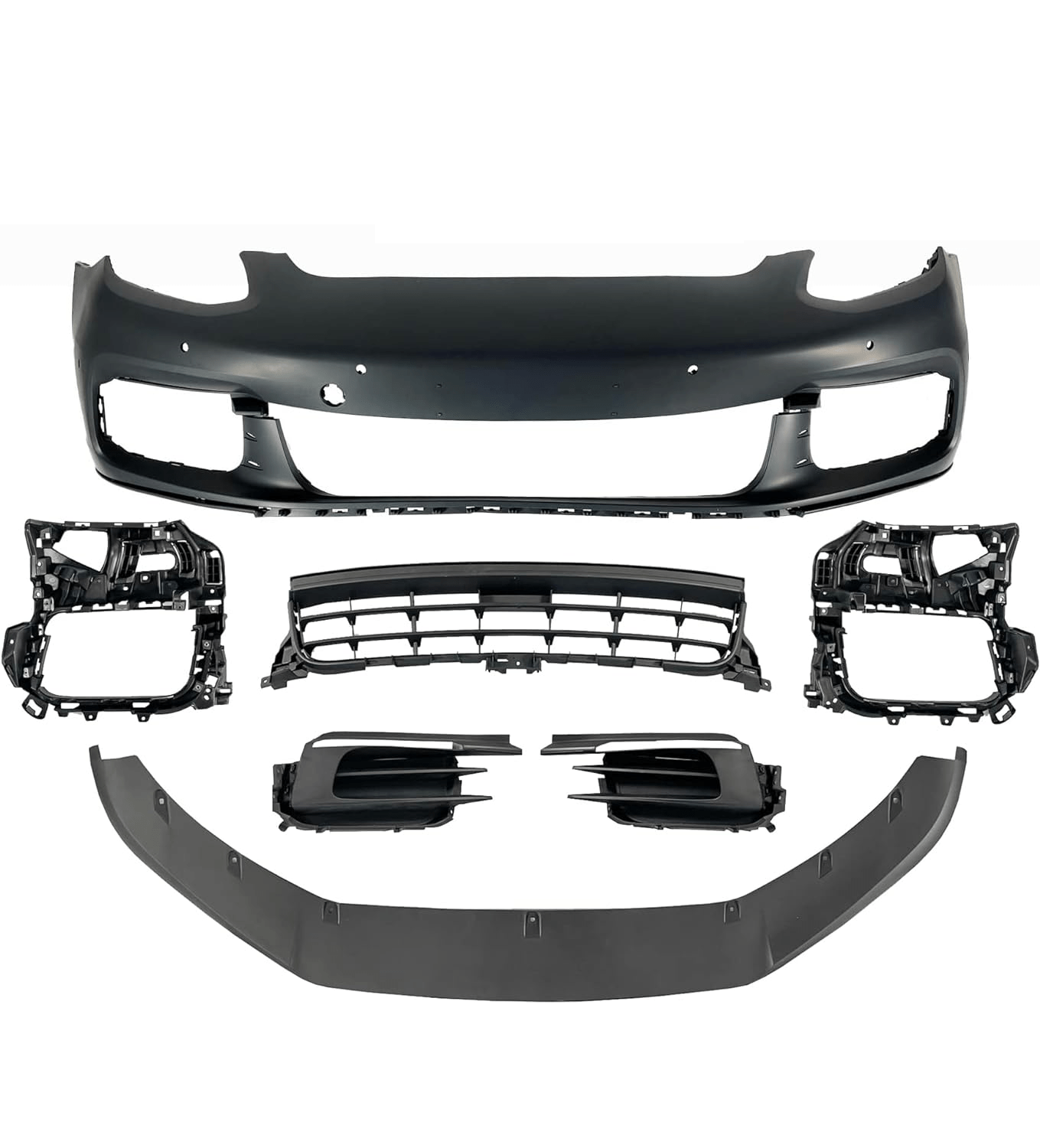 Porsche Panamera 2017 - 2021 Front Bumper Cover Set Body Kit Grille 971898010B - German Auto Body Parts | Gab Parts