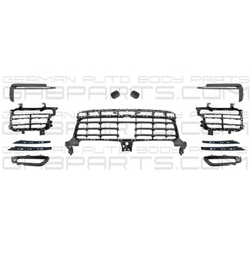 Porsche Cayenne 2019-Current WITH ACC Front Bumper Kit Assembly Set Complete 9Y0807217BG2X - German Auto Body Parts | Gab Parts