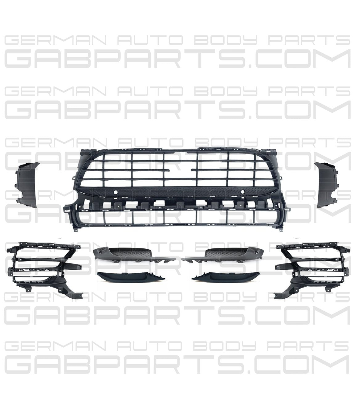 Porsche Macan 2019-22 Front Bumper Cover With Grille KIT WITH ACC 95B807217KG2X - German Auto Body Parts | Gab Parts