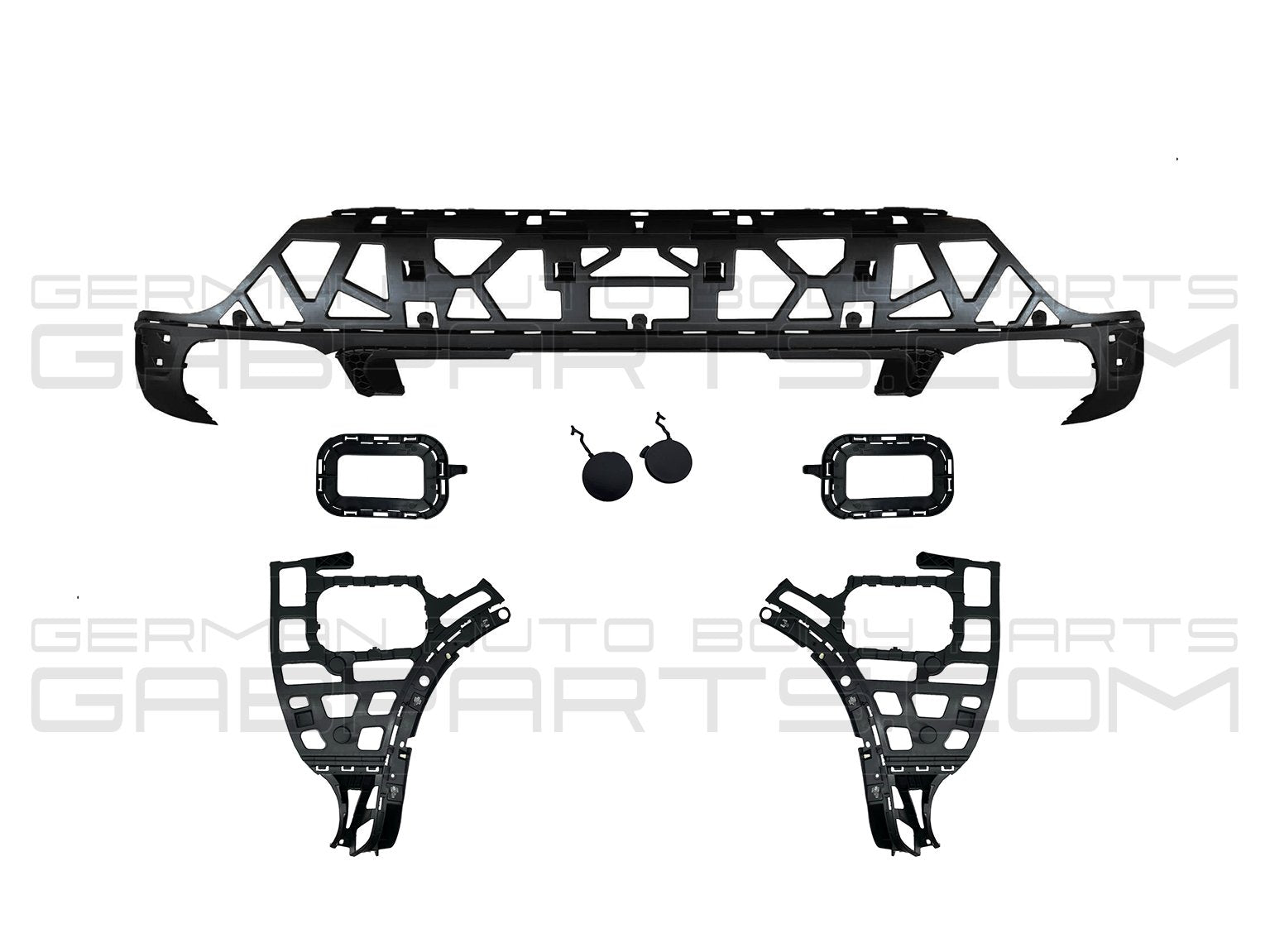 Rear Bumper Cover Spoiler Kit Assembly Fits Porsche Cayenne 2011-2014 958 92A 95850541111G2X - German Auto Body Parts