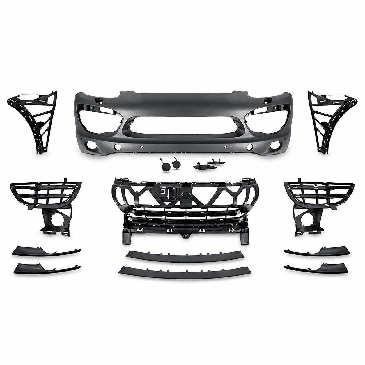 Front Bumper Assembly Body Kit Fits Porsche Cayenne 2011-2014 958 92A 95850522131G2L Grilles Supports - German Auto Body Parts | Gab Parts