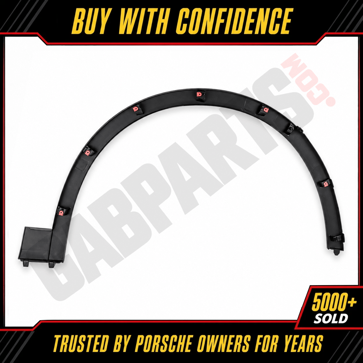 Porsche Cayenne 19-26 Front Left Wheel Arch Molding Fender Flare 9Y0853717JOK1 - German Auto Body Parts | Gab Parts