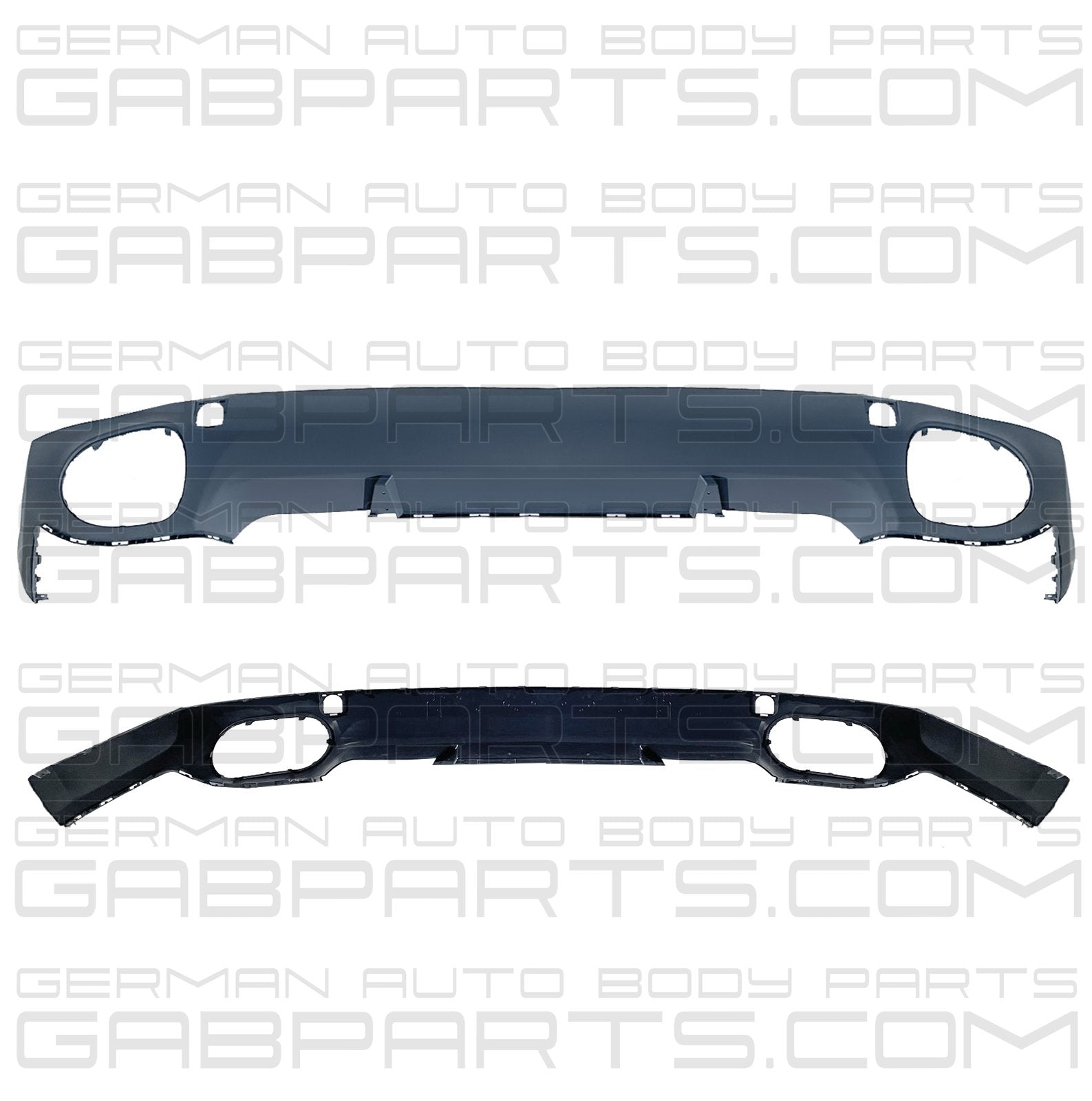 Porsche Cayenne 2008 - 2010 W/O Sport Exhaust Rear Bumper Lower Spoiler Valance Deflector Diffuser 95550552112G2X - German Auto Body Parts | Gab Parts