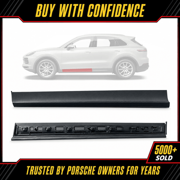 Porsche Cayenne 2018-26 Front Left Lower Door Panel Molding Trim 9Y0837095CYOK1 - German Auto Body Parts | Gab Parts