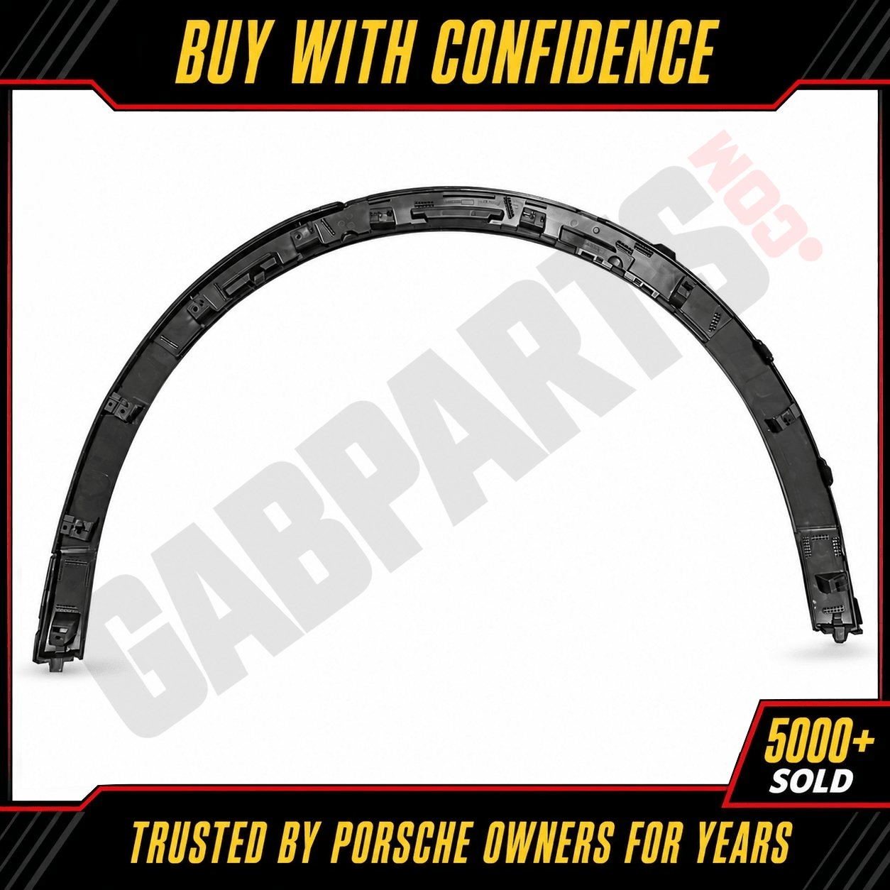 Porsche Cayenne 2019-2026 Rear Left Wheel Arch Molding / Fender Flare — Matte Black - German Auto Body Parts | Gab Parts