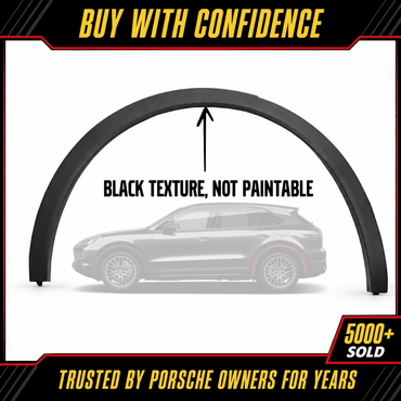 Porsche Cayenne 2019-2026 Rear Left Wheel Arch Molding / Fender Flare — Matte Black - German Auto Body Parts | Gab Parts