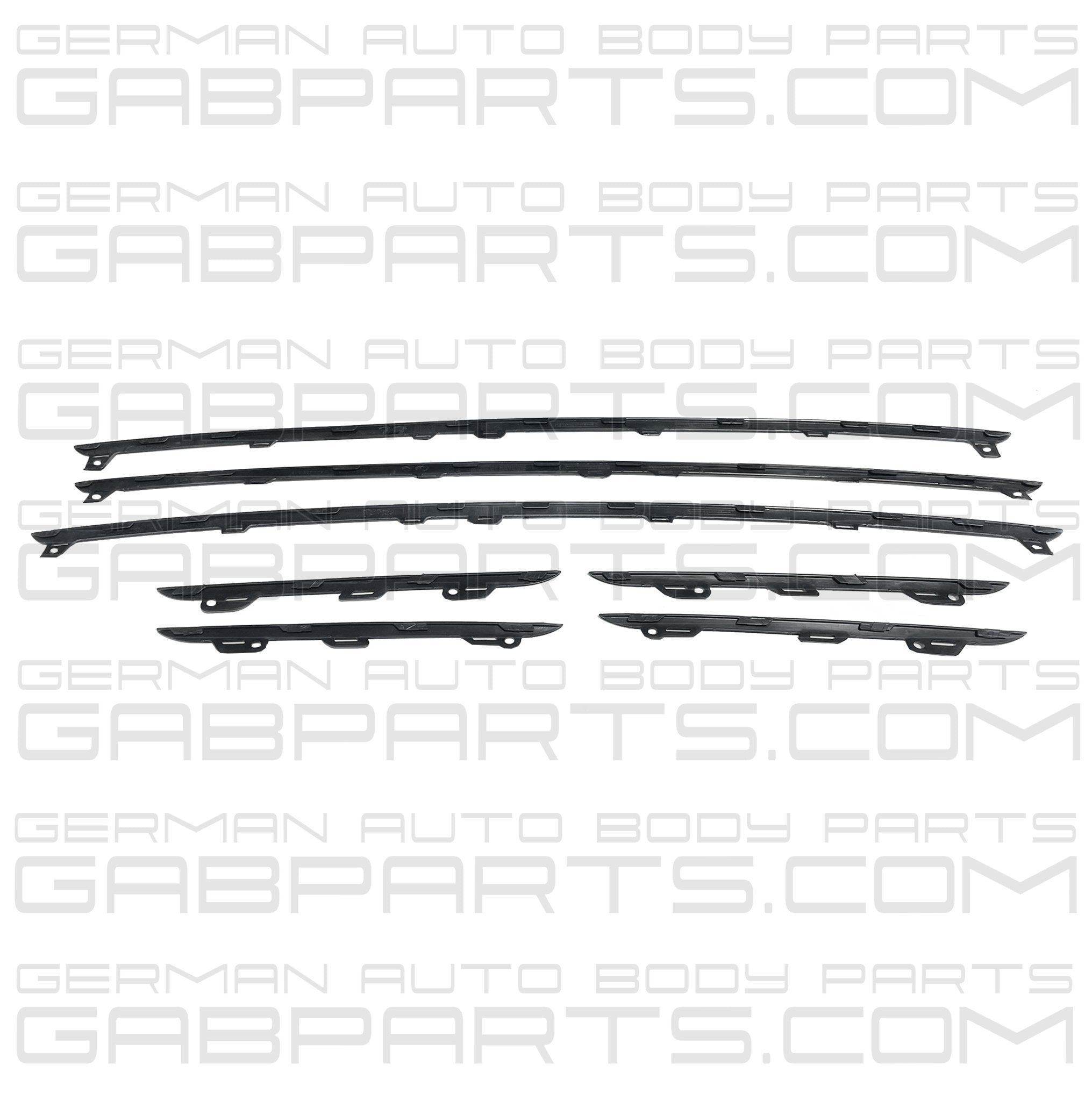 Porsche Cayenne 2019-23 Grill Molding Trim Kit Set Gloss Black S Base Coupe W/O Turbo - German Auto Body Parts | Gab Parts