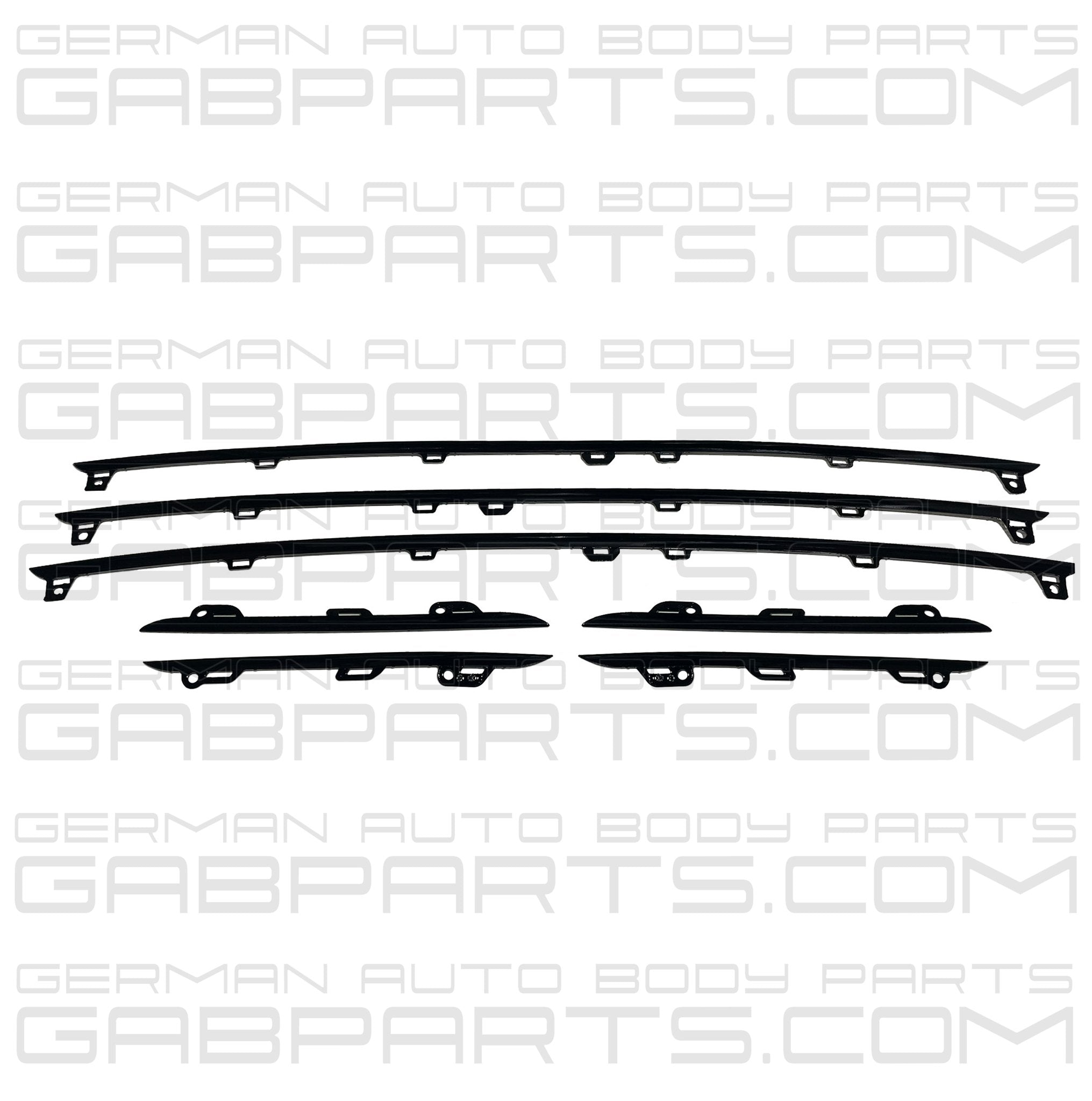 Porsche Cayenne 2019-23 Grill Molding Trim Kit Set Gloss Black S Base Coupe W/O Turbo - German Auto Body Parts | Gab Parts