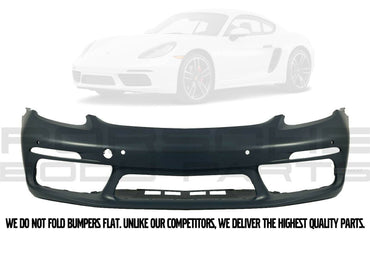 Porsche 718 Cayman Boxster Front Bumper Cover With Sensors 982898041G2X - German Auto Body Parts | GabParts