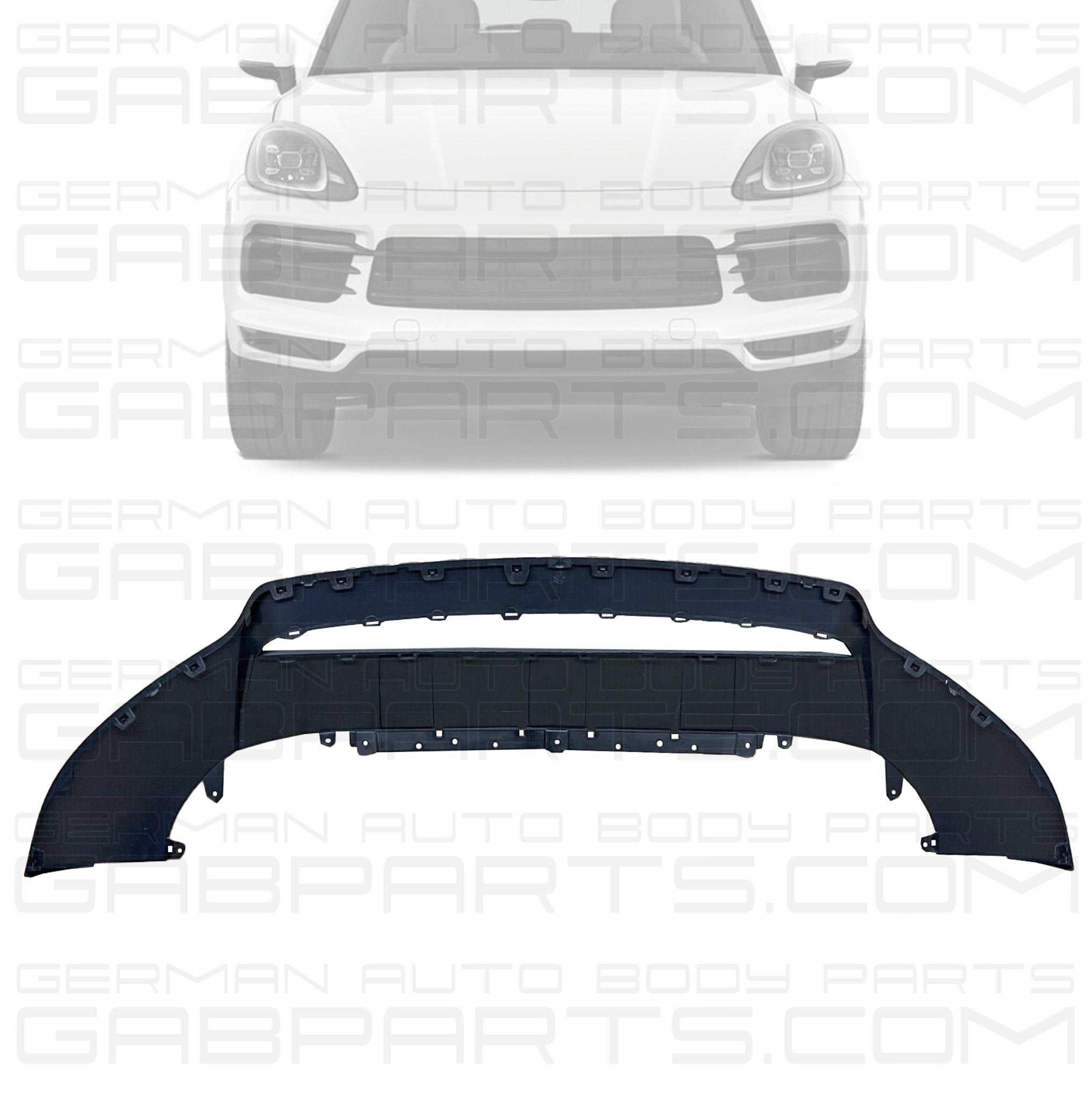 Porsche Cayenne 2019-Current Front Bumper Spoiler Lower 9Y0807061AOK1 - German Auto Body Parts | Gab Parts