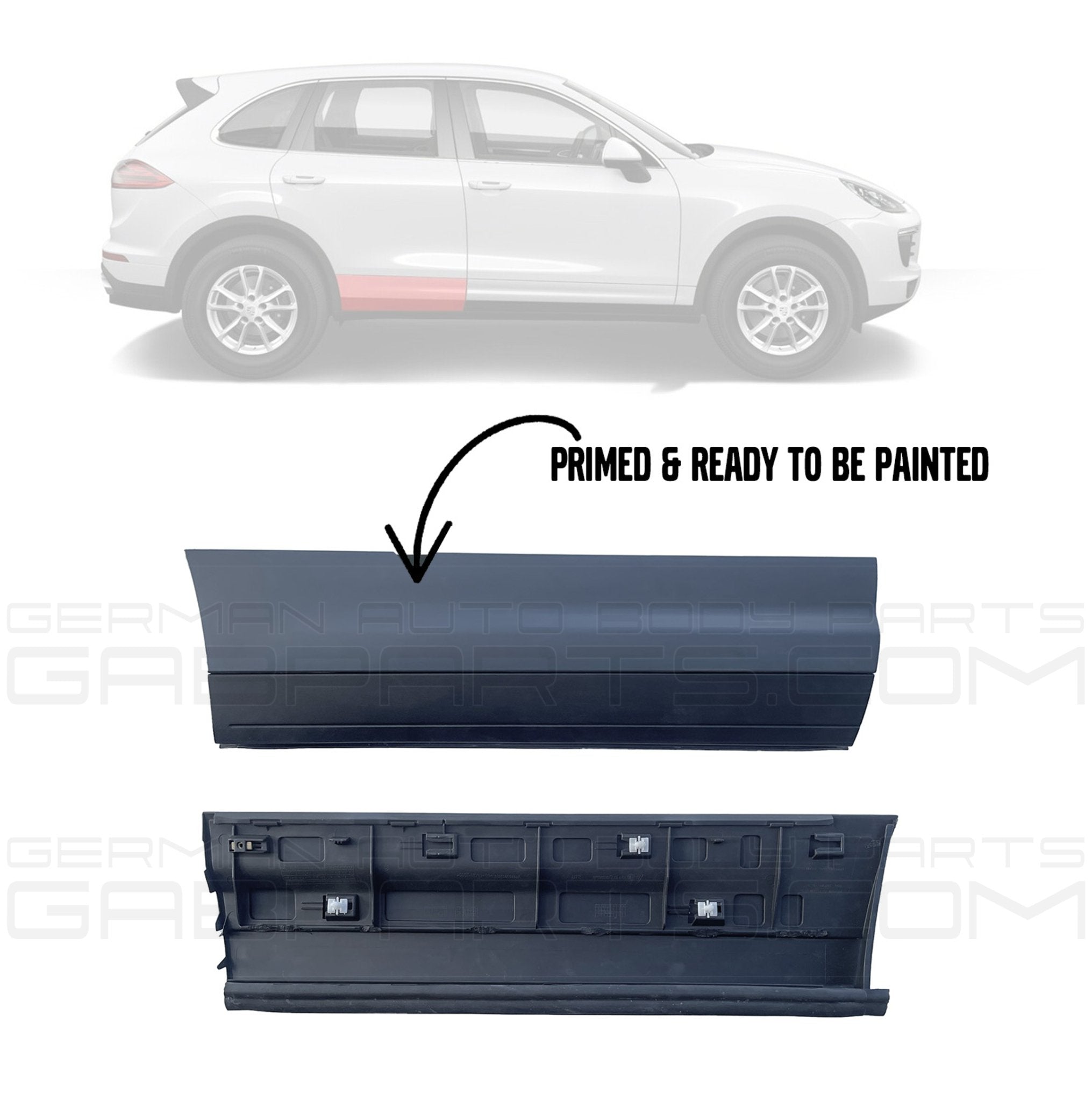 Rear Right Lower Door Molding Trim Fits Porsche Cayenne 2011-2018 95855979000G2X - German Auto Body Parts