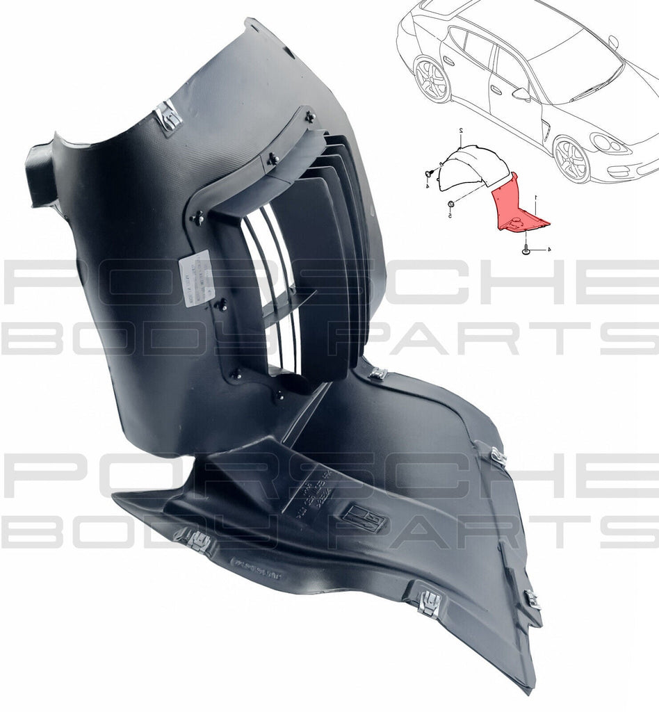 RIGHT FENDER WHEEL LINER EXTENSION VENT PORSCHE PANAMERA 2011-2016 TUR ...
